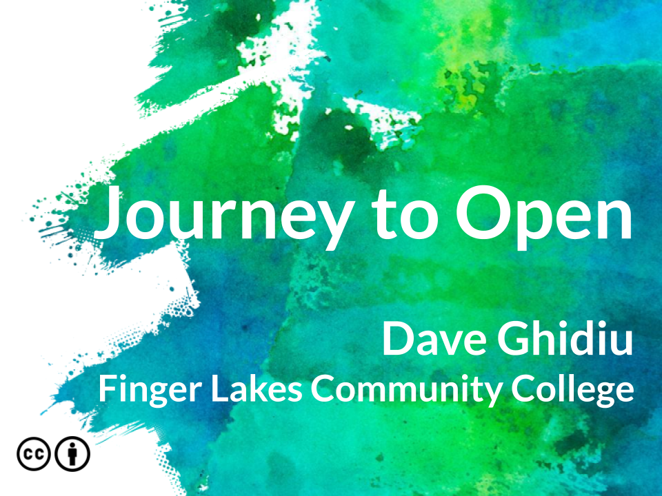 Slide deck thumbnail: Creative Commons, OER, and Open Pedagogy